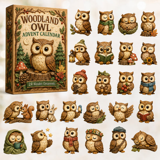 Woodland Owl Life Advent Calendar 2026 - 24-Day Festive Countdown