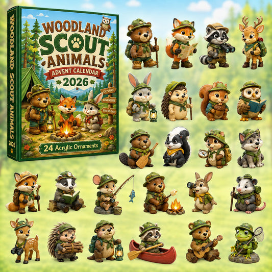 Woodland Scout Animals Advent Calendar 2026 - 24-Day Festive Countdown