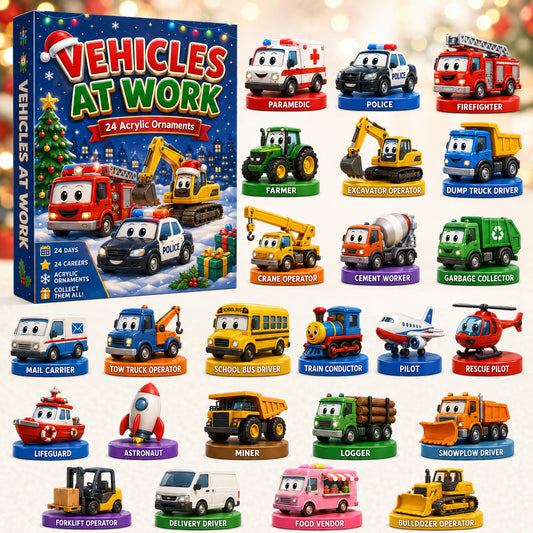 Work Vehicles Advent Calendar 2026 - 24-Day Festive Countdown