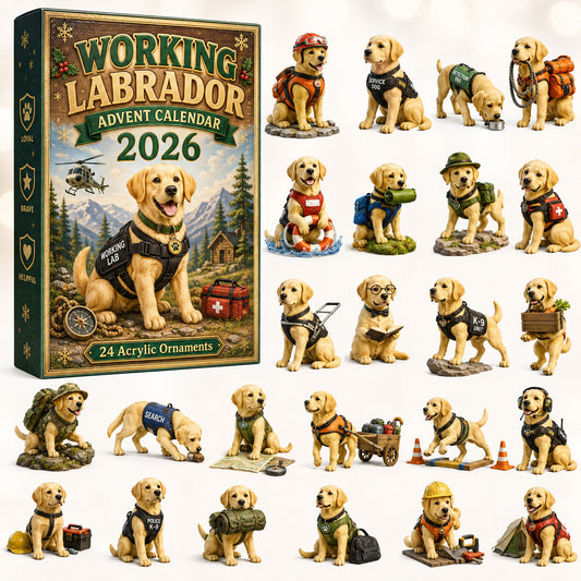 Working Labrador Advent Calendar 2026 - 24-Day Festive Countdown