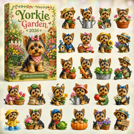 Yorkie Garden Advent Calendar 2026 - 24-Day Festive Countdown