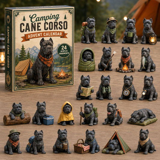 Camping Cane Corso Advent Calendar 2026 - 24-Day Festive Countdown