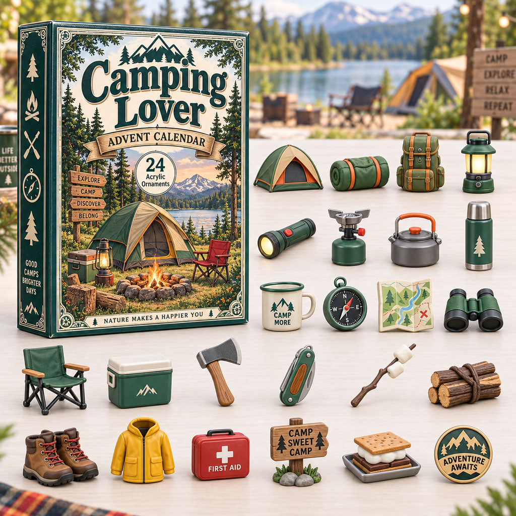 Camping Lover Advent Calendar 2026 - 24-Day Festive Countdown