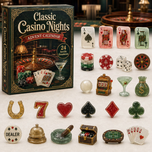 Casino Poker Night Advent Calendar 2026 - 24-Day Festive Countdown