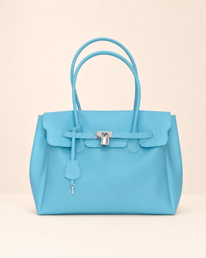 Transparent Solid Color Pvc Jelly Bag Women's Tote Bag