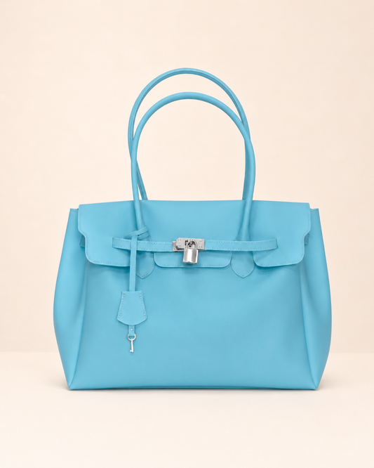 Transparent Solid Color Pvc Jelly Bag Women's Tote Bag