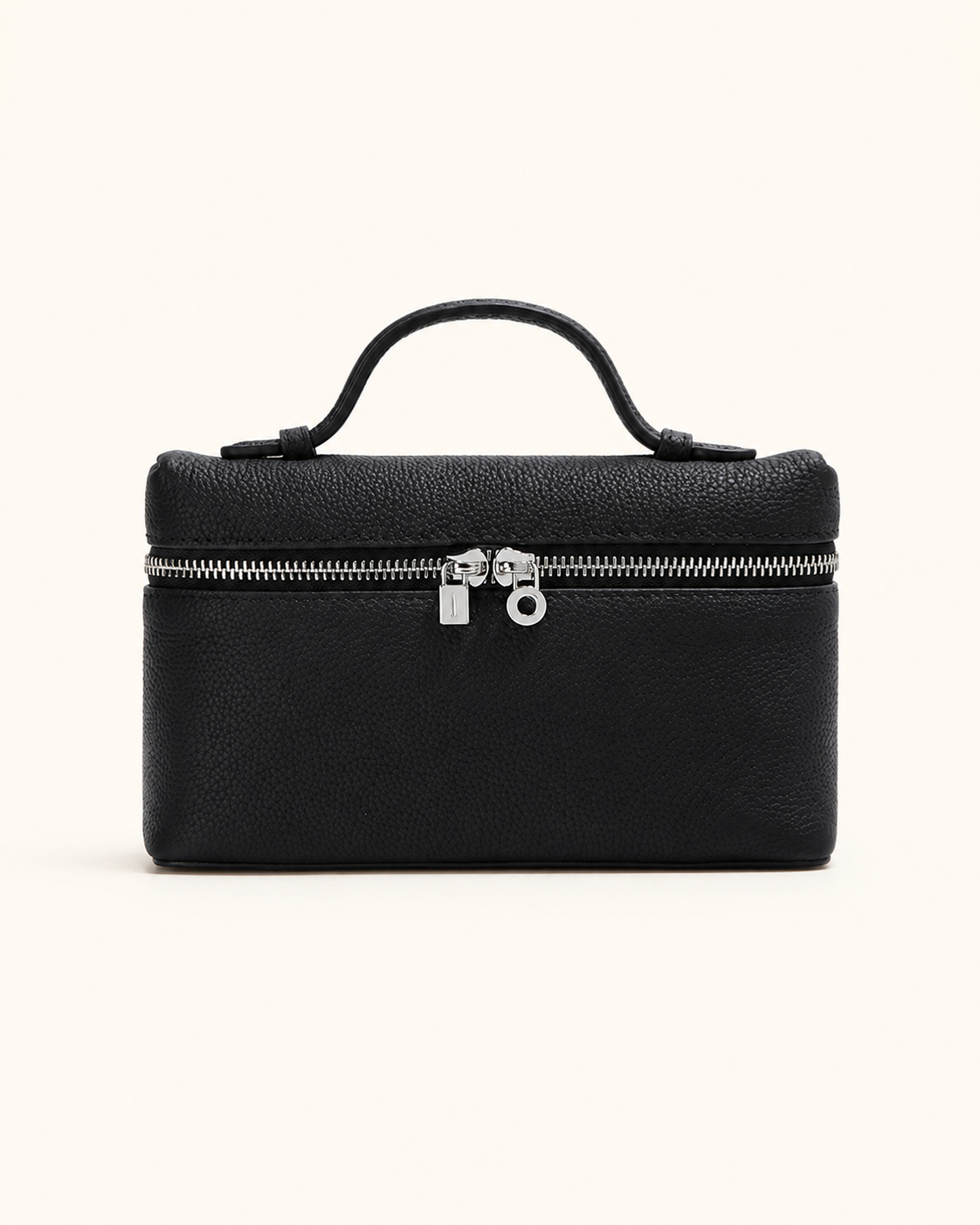 Genuine Leather Designer Minimalist Zipper Crossbody Top Handle Box Bag