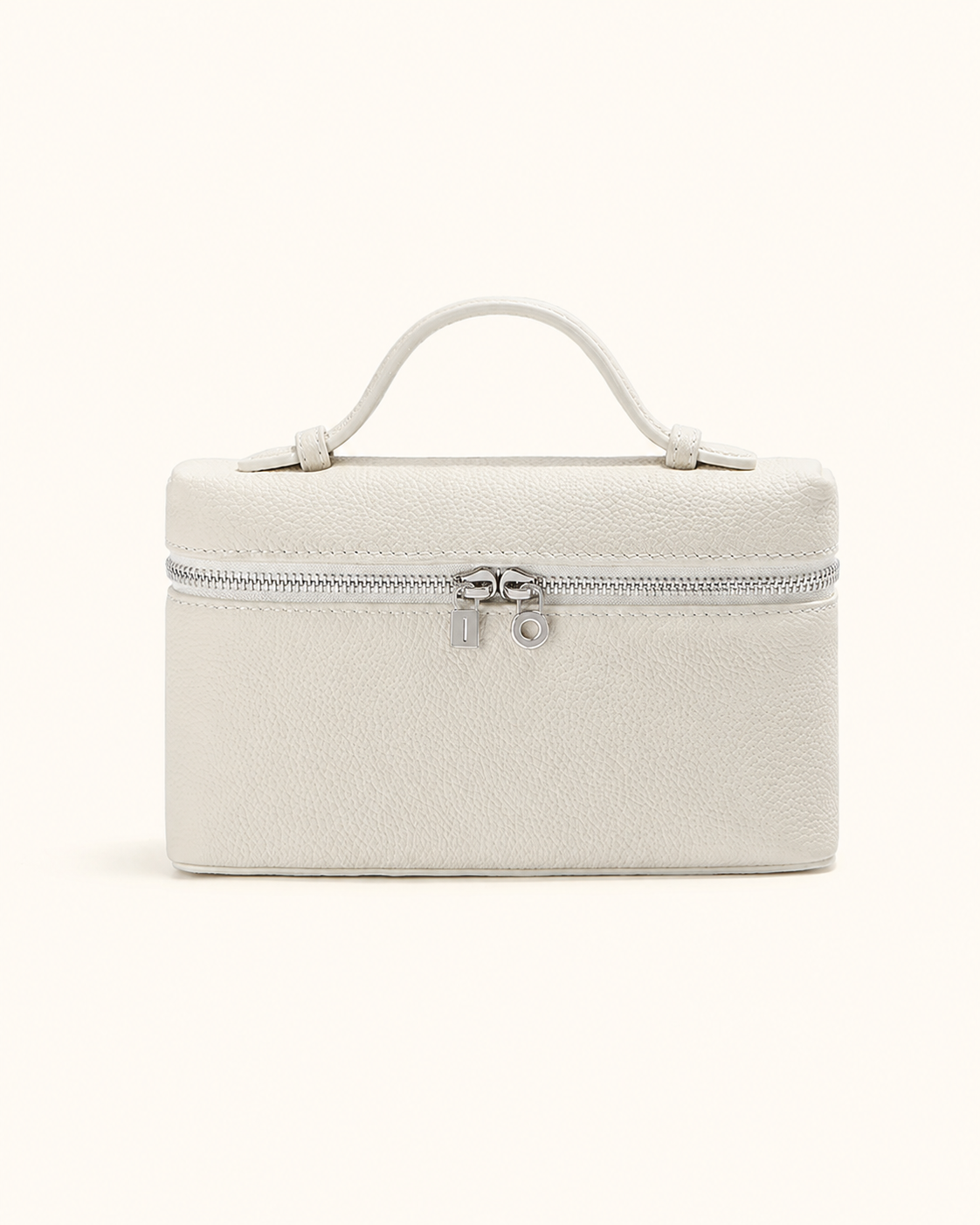 Genuine Leather Designer Minimalist Zipper Crossbody Top Handle Box Bag