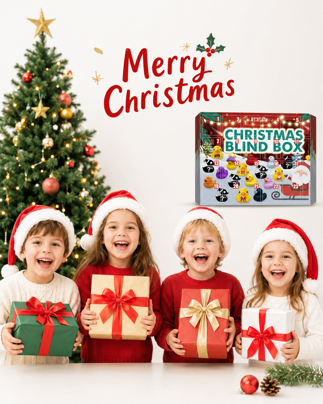 Advent Calendar 2026-Christmas Duck Toy Advent Calendar