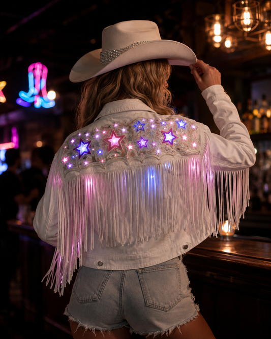 Animated Starlight Jacket with Fringe