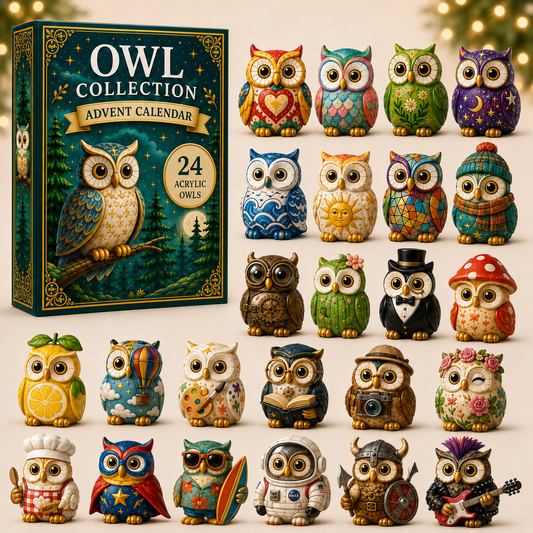 Whimsical Owls Advent Calendar 2026 - 24-Day Festive Countdown