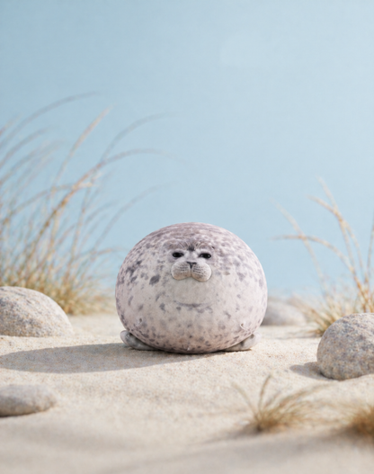 Angry Blob Seal Pillow 3D Plush Toy