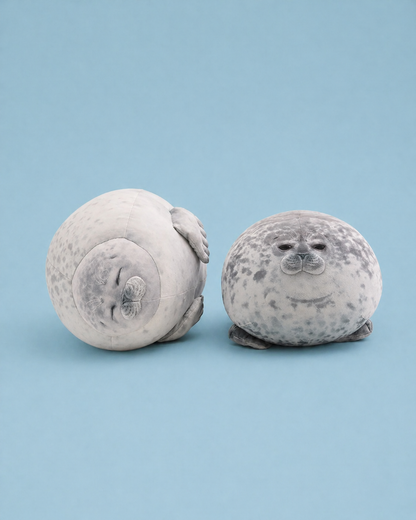 Angry Blob Seal Pillow 3D Plush Toy