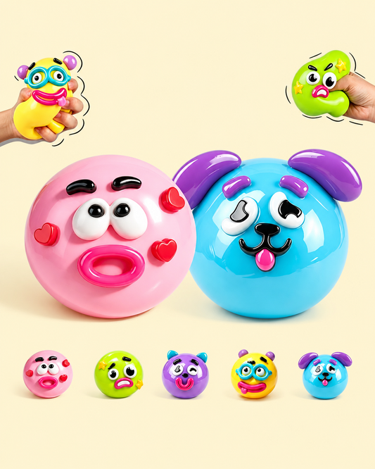 Fun Cute Face Swap Squeeze Toy