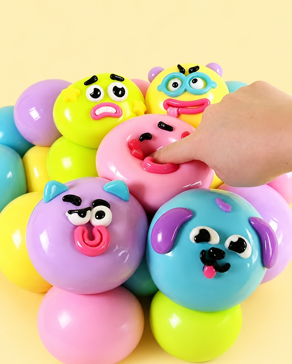 Fun Cute Face Swap Squeeze Toy