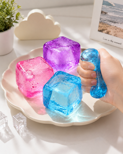 Ultra-Transparent Maltose Stress Ball Cube