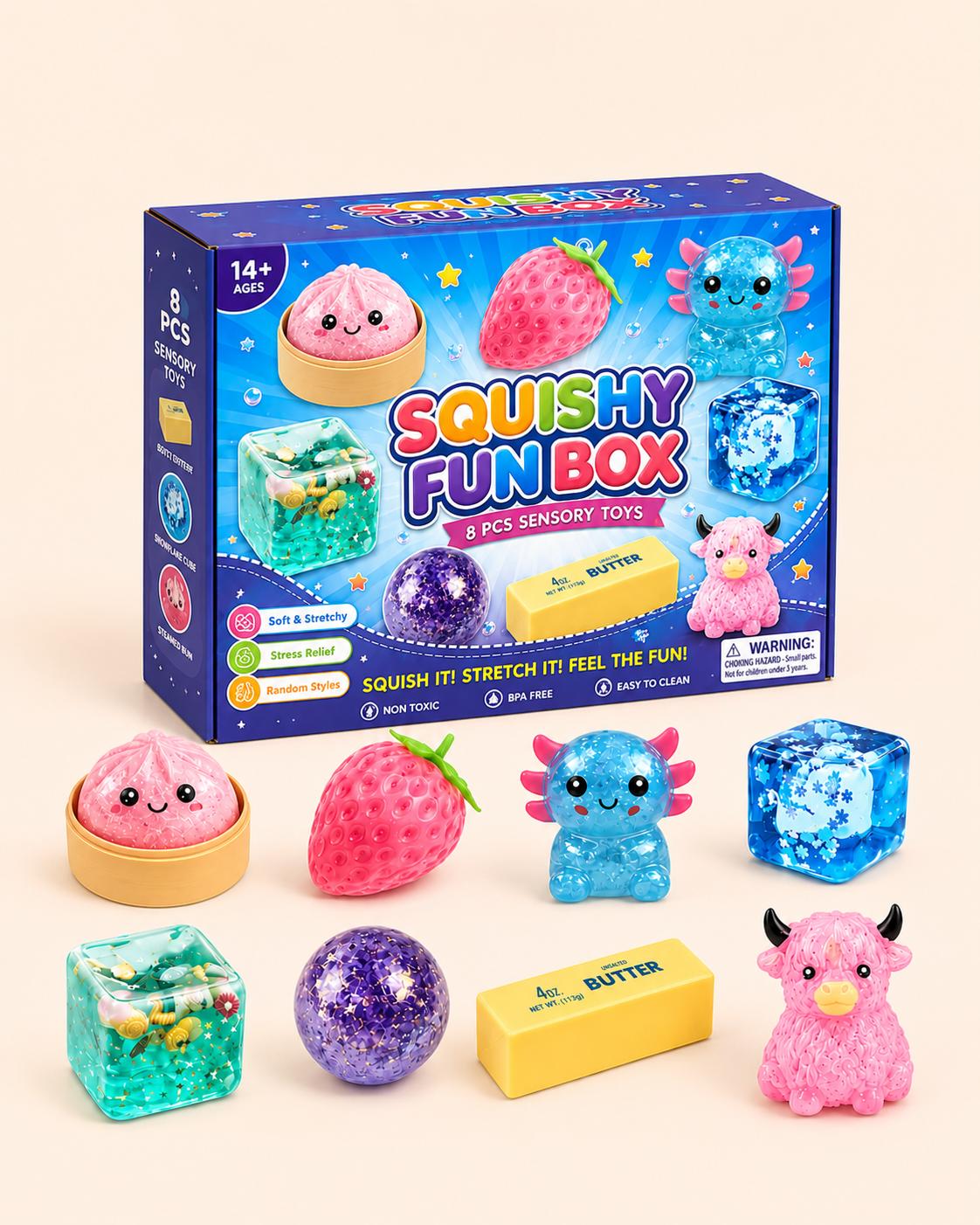 8-Piece Boxed Maltose Stress-Relief