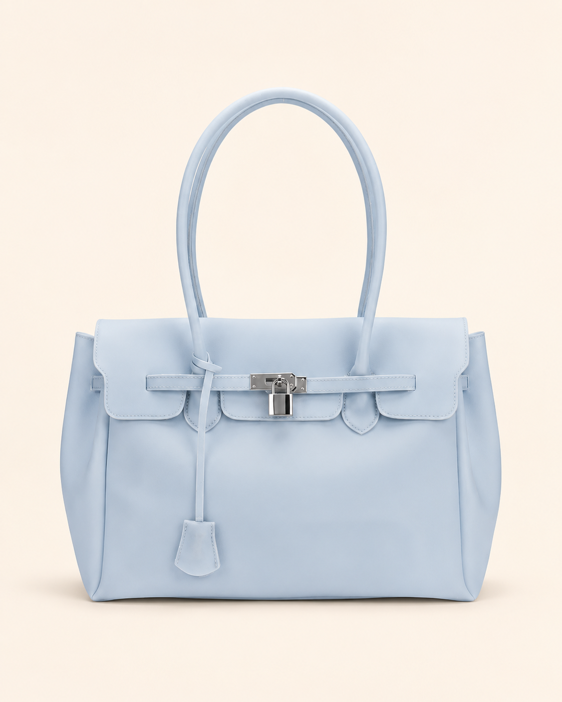 Transparent Solid Color Pvc Jelly Bag Women's Tote Bag