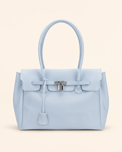 Transparent Solid Color Pvc Jelly Bag Women's Tote Bag