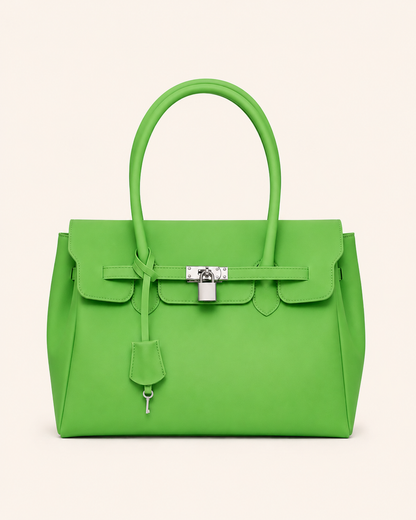 Transparent Solid Color Pvc Jelly Bag Women's Tote Bag