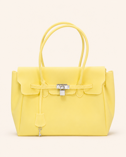 Transparent Solid Color Pvc Jelly Bag Women's Tote Bag