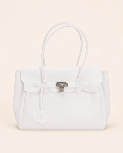 Transparent Solid Color Pvc Jelly Bag Women's Tote Bag