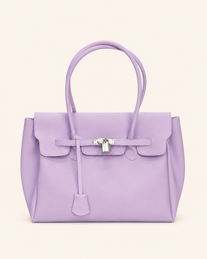 Transparent Solid Color Pvc Jelly Bag Women's Tote Bag