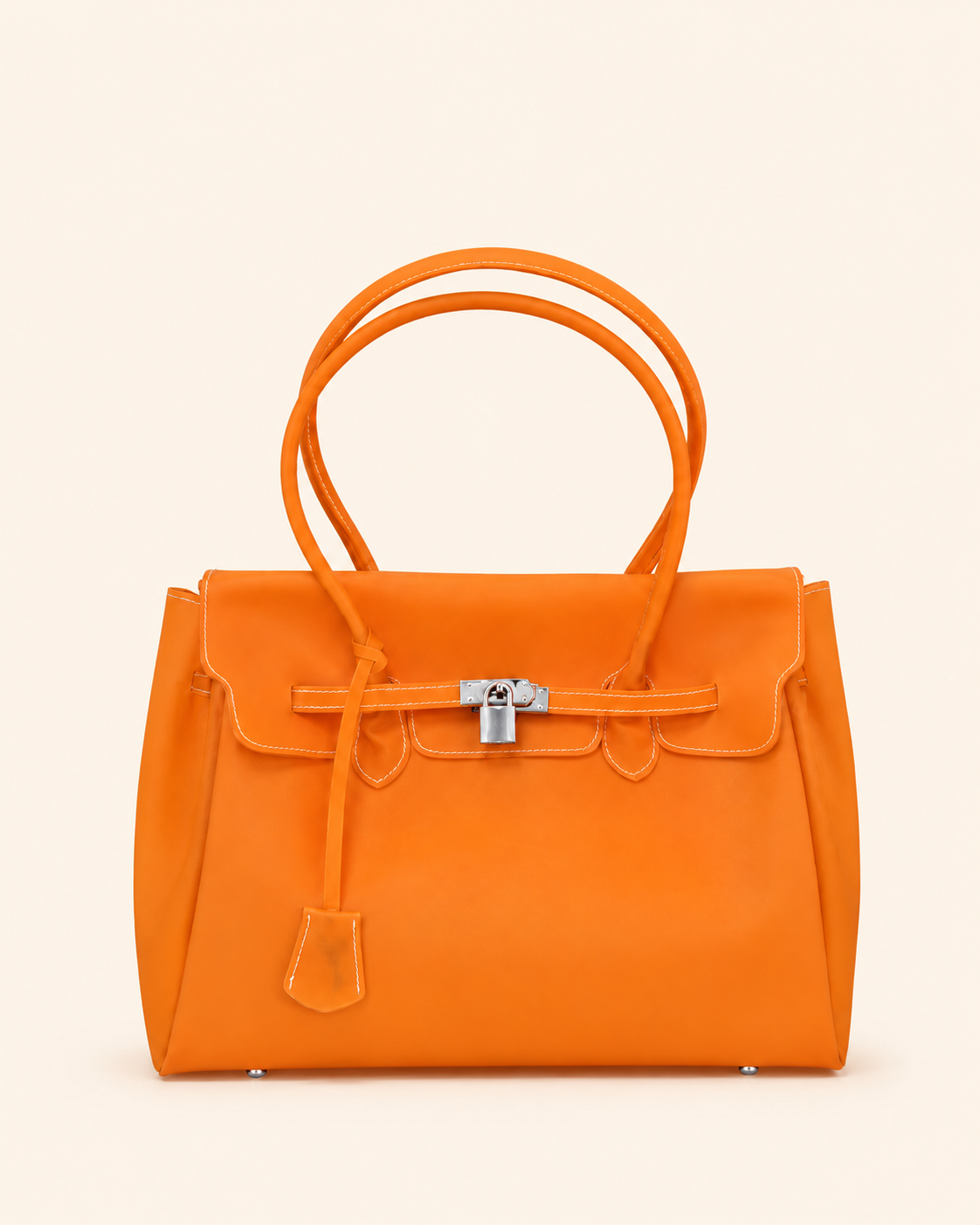Transparent Solid Color Pvc Jelly Bag Women's Tote Bag