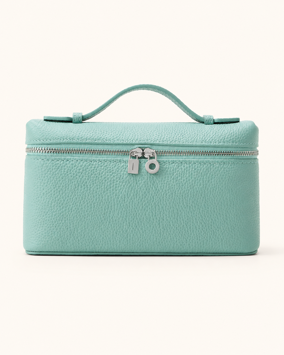 Genuine Leather Designer Minimalist Zipper Crossbody Top Handle Box Bag