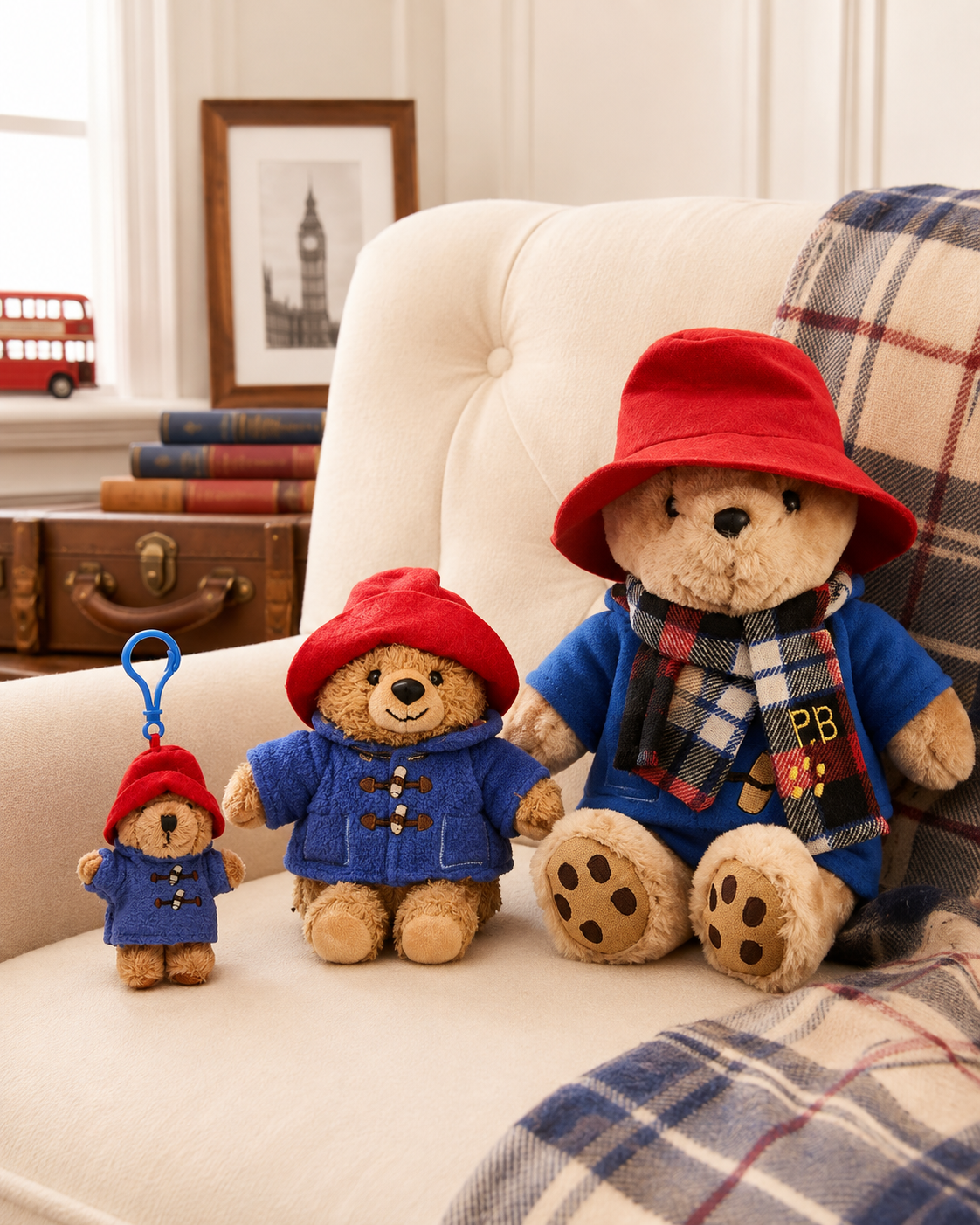 Paddington Bear Plush Keychain