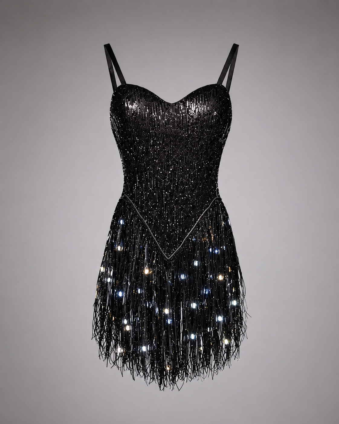 LED Fringe Sequin Dress : PRE-ORDER