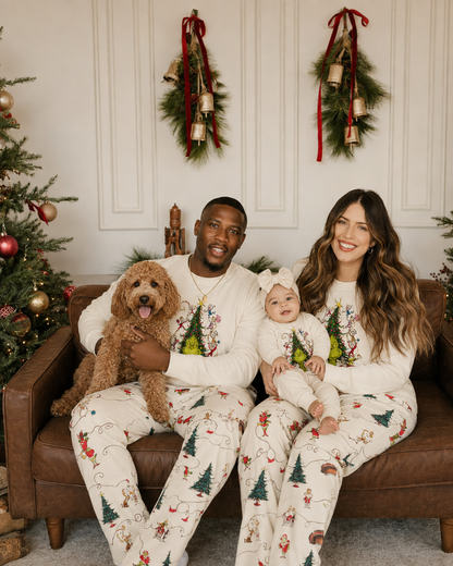 Star Veil-Grinch Family Christmas Pajamas
