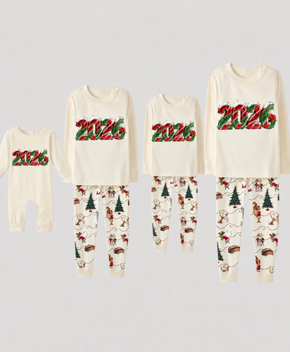 Mist Breeze -2026 Grinch Family Christmas Pajamas