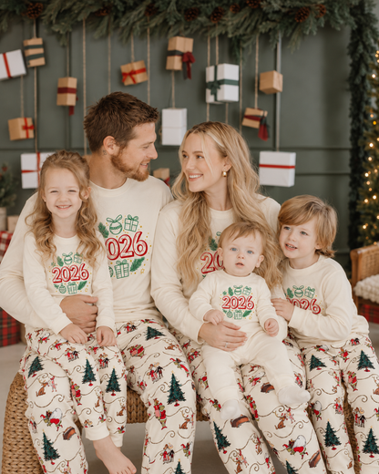 New Moment -2026 Grinch Family Christmas Pajamas