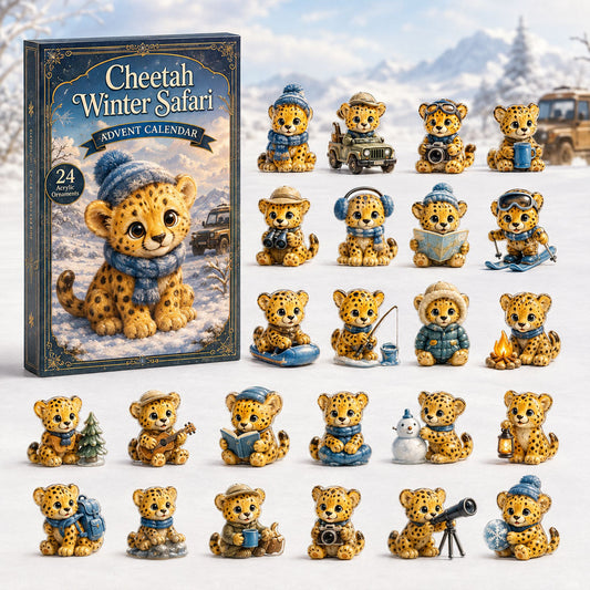 Cheetah Winter Safari Advent Calendar 2026 - 24-Day Festive Countdown