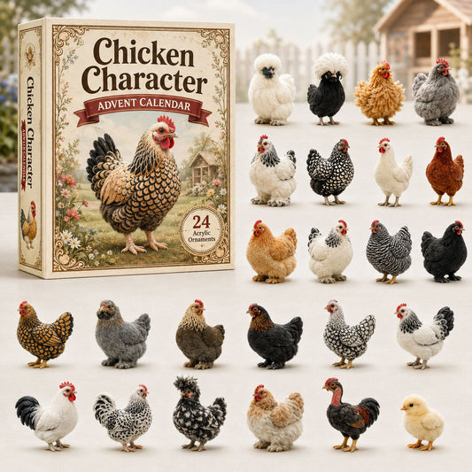 Chicken Character Advent Calendar 2026 - 24-Day Festive Countdown