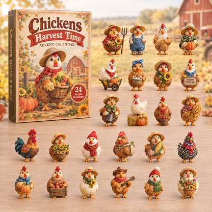Chickens Harvest Time Advent Calendar 2026 - 24-Day Festive Countdown