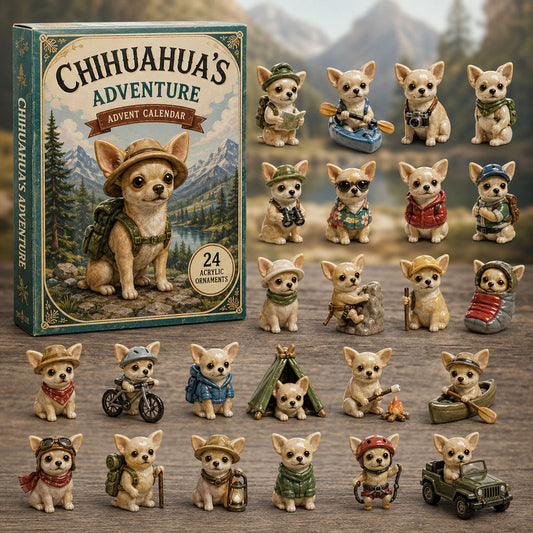Chihuahua Outdoor Adventure Advent Calendar 2026 - 24-Day Festive Countdown
