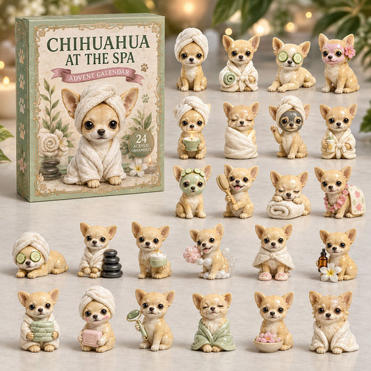 Chihuahua Spa Day Advent Calendar 2026 - 24-Day Festive Countdown