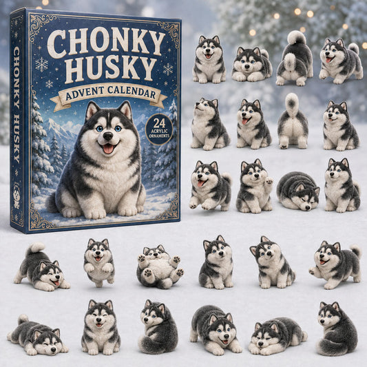 Chonky Husky Advent Calendar 2026 - 24-Day Festive Countdown