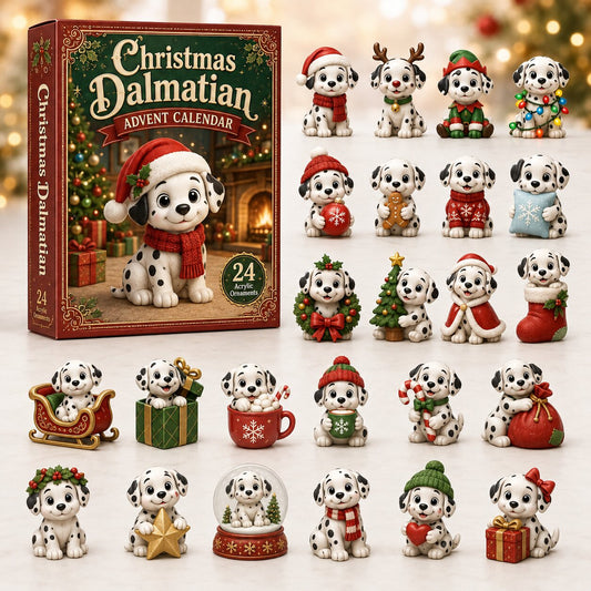 Christmas Dalmatian Advent Calendar 2026 - 24-Day Festive Countdown