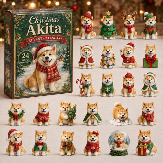 Christmas Akita Advent Calendar 2026 - 24-Day Festive Countdown