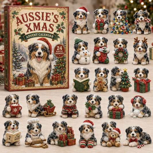Christmas Aussie Dog Advent Calendar 2026 - 24-Day Festive Countdown