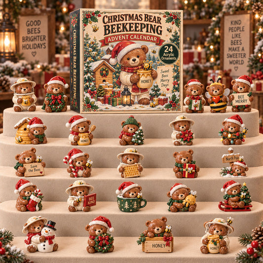 Christmas Bear Beekeeping Advent Calendar 2026 - 24-Day Festive Countdown