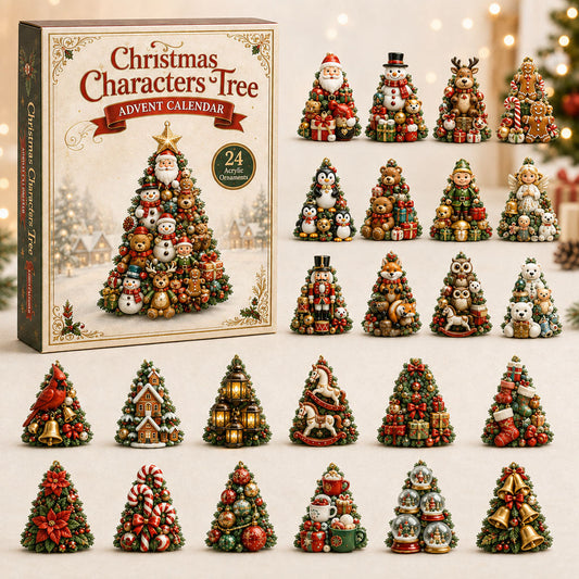 Christmas Character Tree Advent Calendar 2026 - 24-Day Festive Countdown