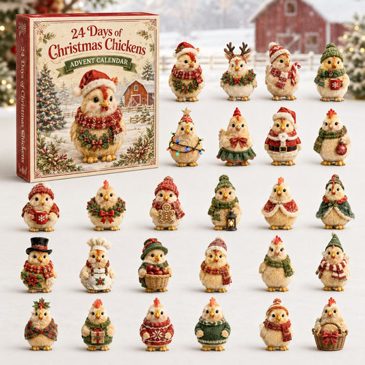 Christmas Chicken Advent Calendar 2026 - 24-Day Festive Countdown