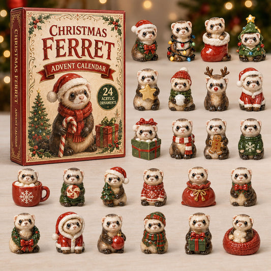 Christmas Ferret Advent Calendar 2026 - 24-Day Festive Countdown