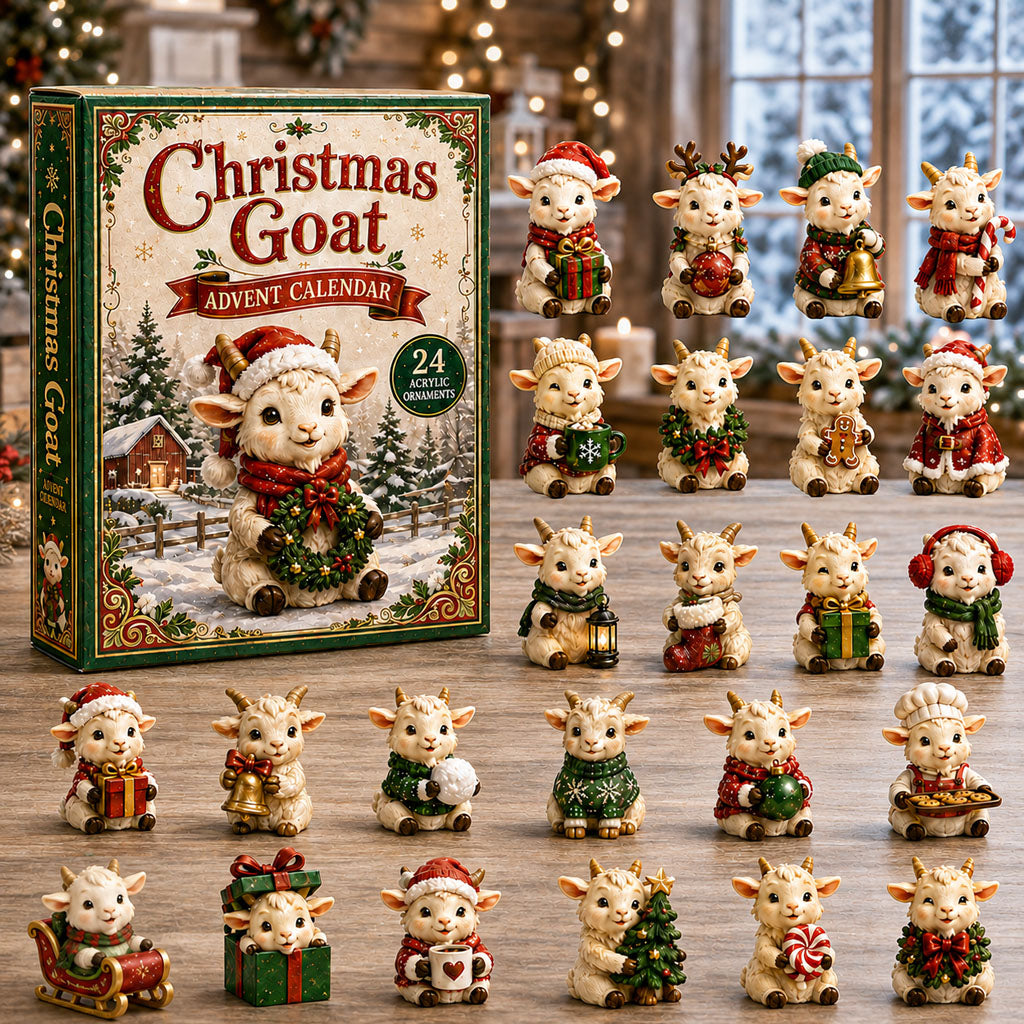 Christmas Goat Advent Calendar 2026 - 24-Day Festive Countdown