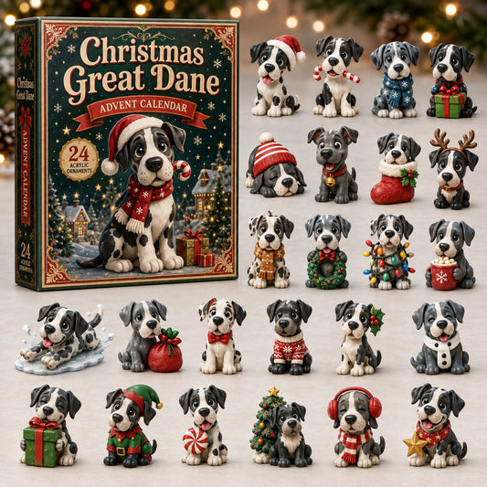 Christmas Great Dane Advent Calendar 2026 - 24-Day Festive Countdown