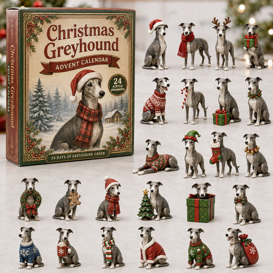 Christmas Greyhound Advent Calendar 2026 - 24-Day Festive Countdown